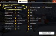 Enable the default aim precision.